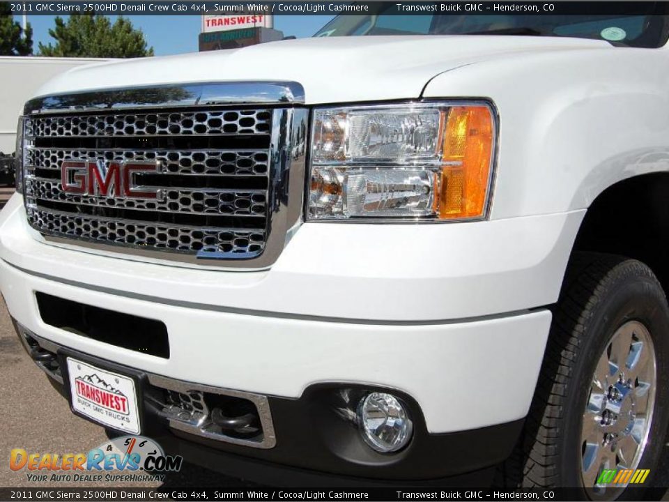 2011 GMC Sierra 2500HD Denali Crew Cab 4x4 Summit White / Cocoa/Light Cashmere Photo #5