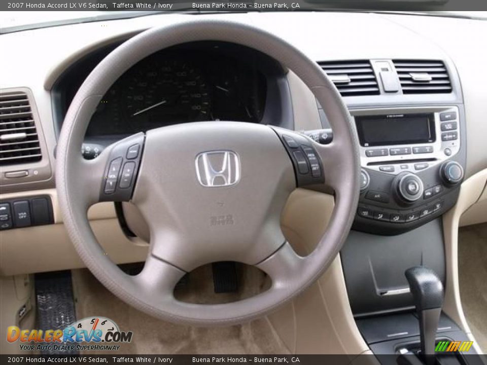 2007 Honda Accord LX V6 Sedan Taffeta White / Ivory Photo #17