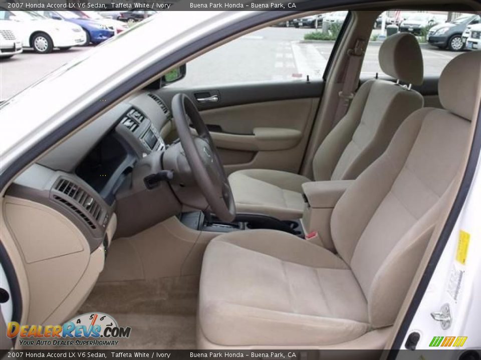2007 Honda Accord LX V6 Sedan Taffeta White / Ivory Photo #18