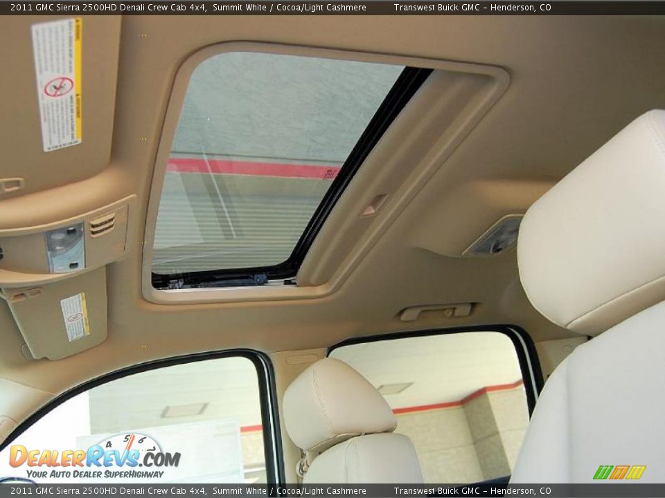 2011 GMC Sierra 2500HD Denali Crew Cab 4x4 Summit White / Cocoa/Light Cashmere Photo #14