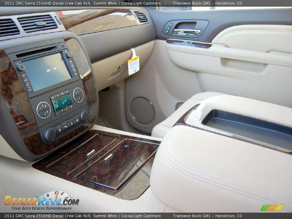 2011 GMC Sierra 2500HD Denali Crew Cab 4x4 Summit White / Cocoa/Light Cashmere Photo #15