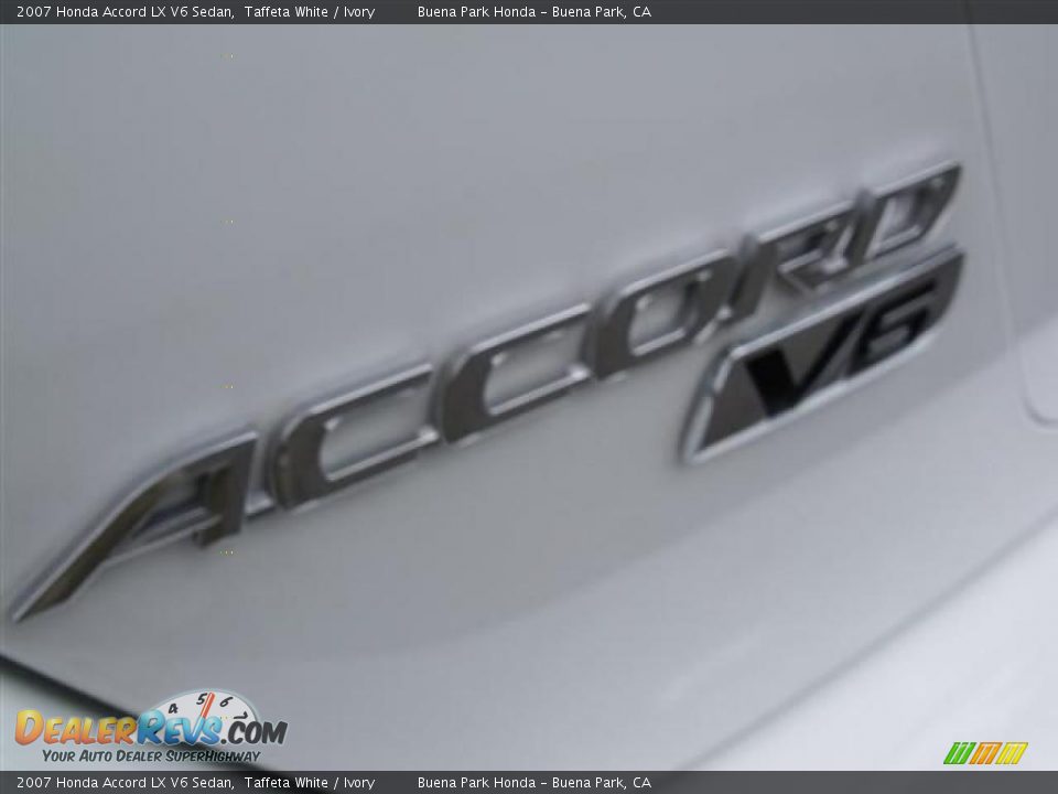 2007 Honda Accord LX V6 Sedan Taffeta White / Ivory Photo #28