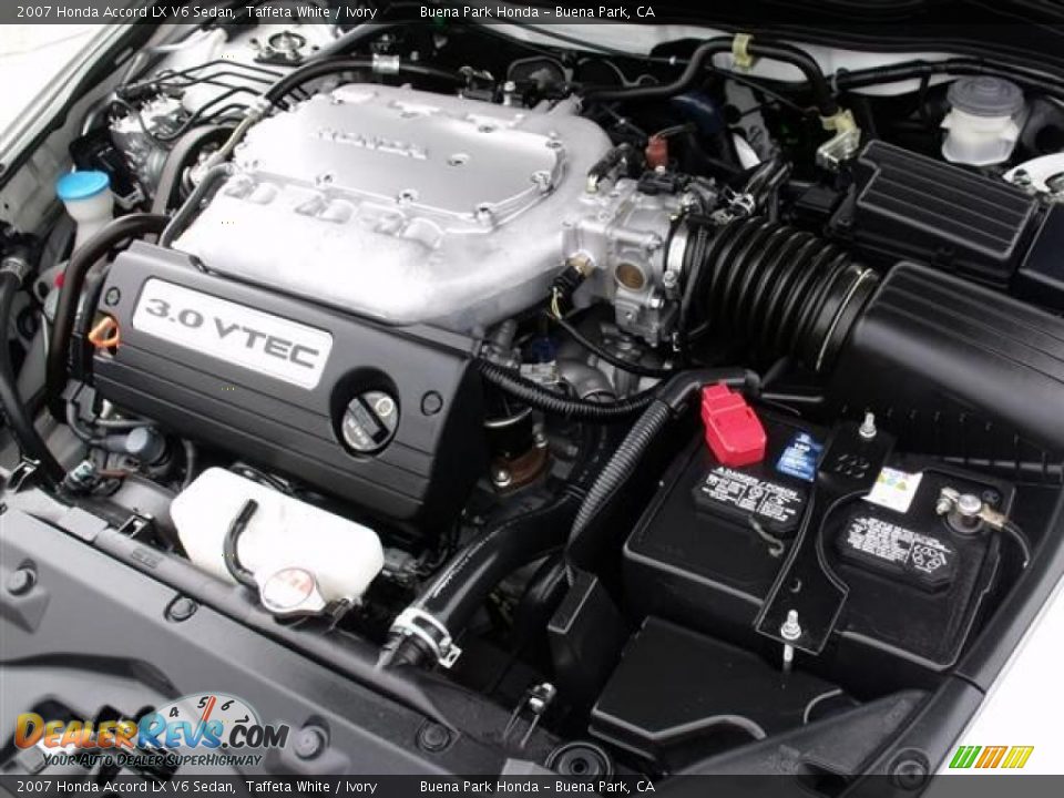 2007 Honda Accord LX V6 Sedan Taffeta White / Ivory Photo #29