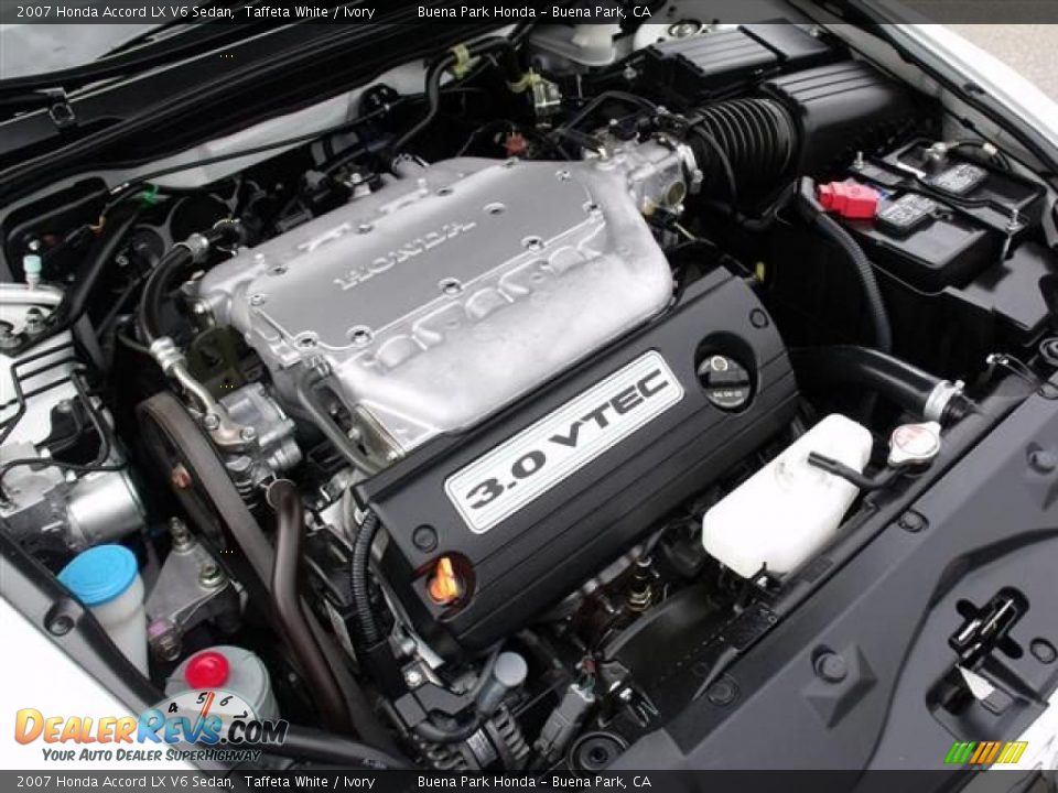 2007 Honda Accord LX V6 Sedan Taffeta White / Ivory Photo #30