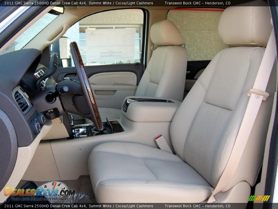 2011 GMC Sierra 2500HD Denali Crew Cab 4x4 Summit White / Cocoa/Light Cashmere Photo #21