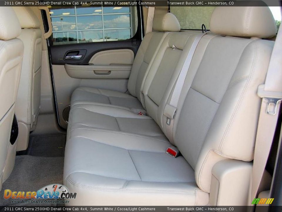 2011 GMC Sierra 2500HD Denali Crew Cab 4x4 Summit White / Cocoa/Light Cashmere Photo #22