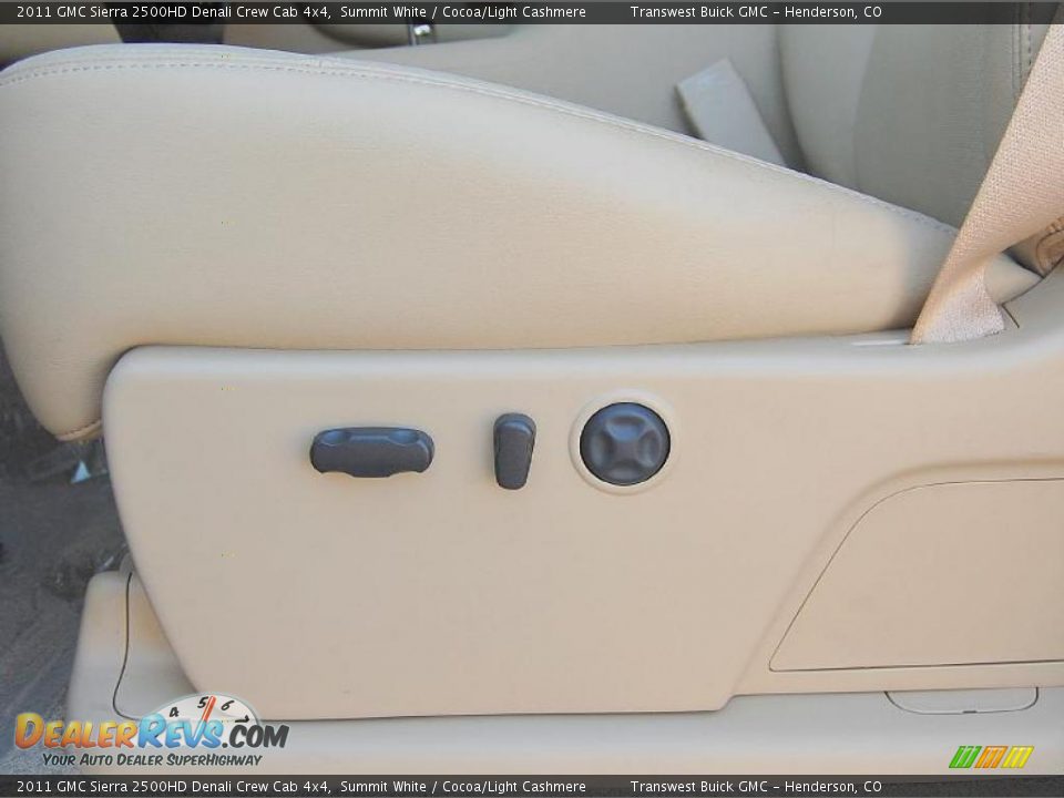 2011 GMC Sierra 2500HD Denali Crew Cab 4x4 Summit White / Cocoa/Light Cashmere Photo #23