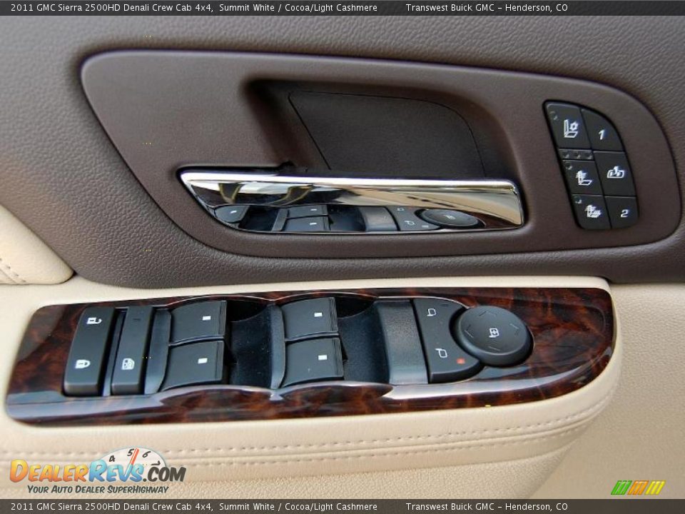 2011 GMC Sierra 2500HD Denali Crew Cab 4x4 Summit White / Cocoa/Light Cashmere Photo #24