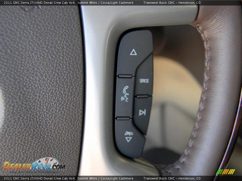 2011 GMC Sierra 2500HD Denali Crew Cab 4x4 Summit White / Cocoa/Light Cashmere Photo #29