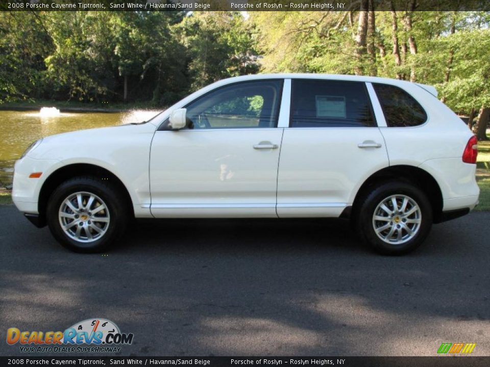 2008 Porsche Cayenne Tiptronic Sand White / Havanna/Sand Beige Photo #3