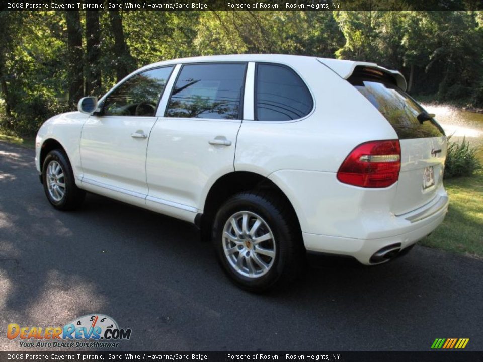 2008 Porsche Cayenne Tiptronic Sand White / Havanna/Sand Beige Photo #4