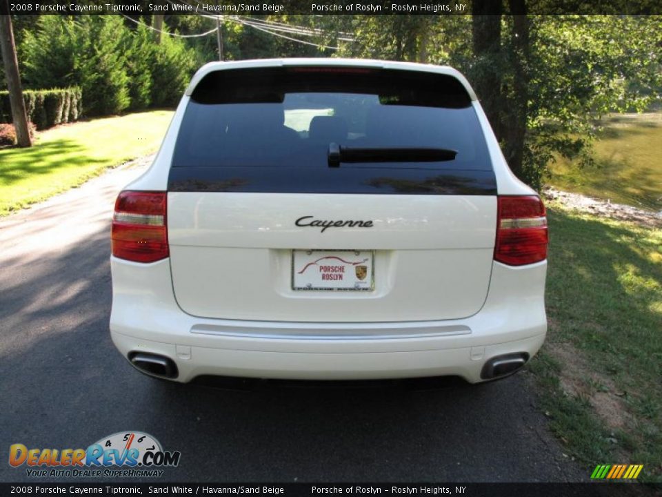 2008 Porsche Cayenne Tiptronic Sand White / Havanna/Sand Beige Photo #5