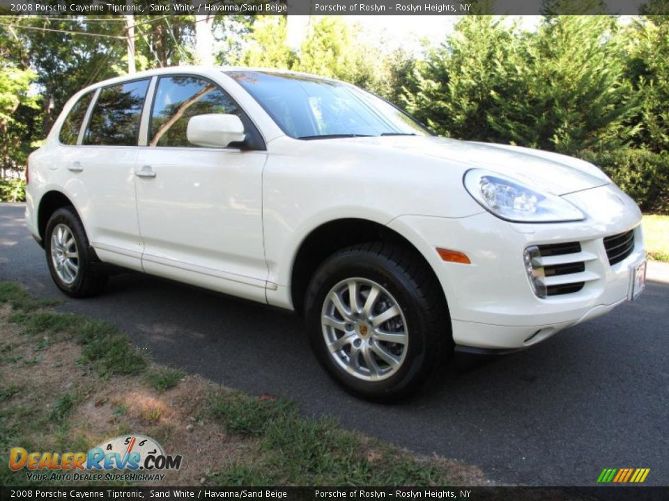 2008 Porsche Cayenne Tiptronic Sand White / Havanna/Sand Beige Photo #8