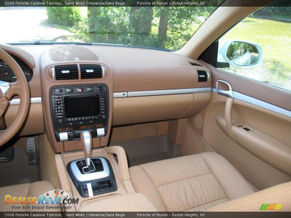 2008 Porsche Cayenne Tiptronic Sand White / Havanna/Sand Beige Photo #14