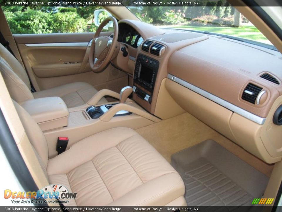 2008 Porsche Cayenne Tiptronic Sand White / Havanna/Sand Beige Photo #16