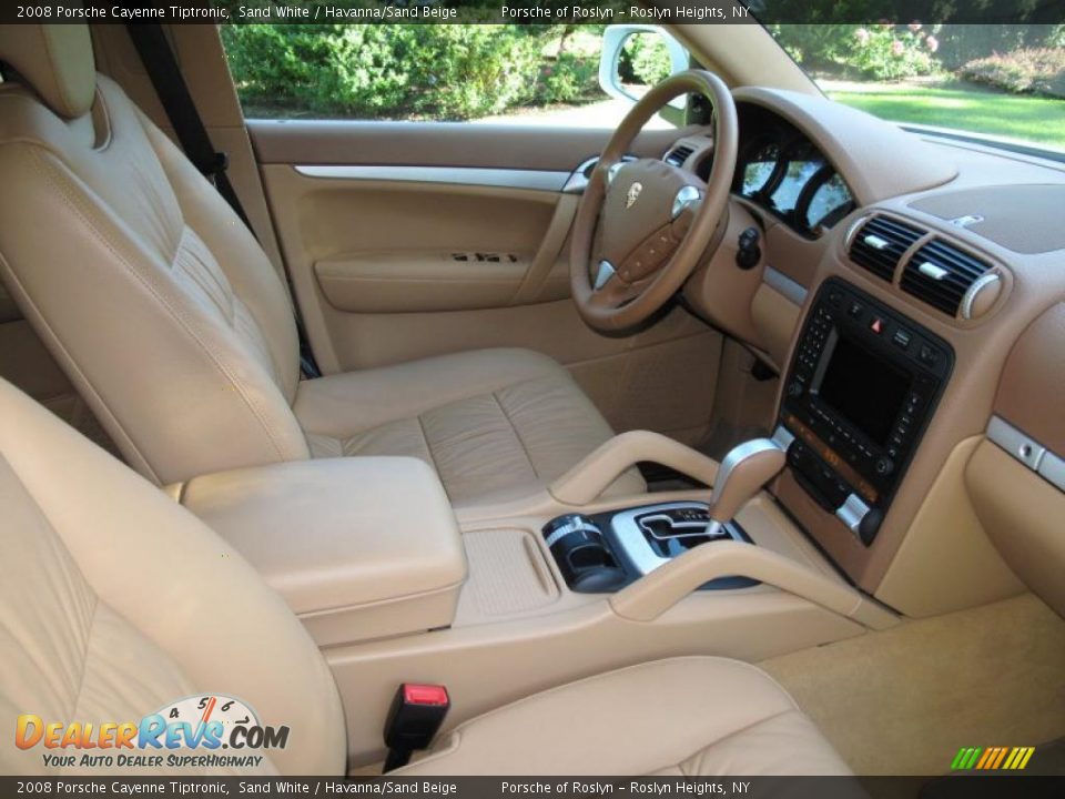 2008 Porsche Cayenne Tiptronic Sand White / Havanna/Sand Beige Photo #18