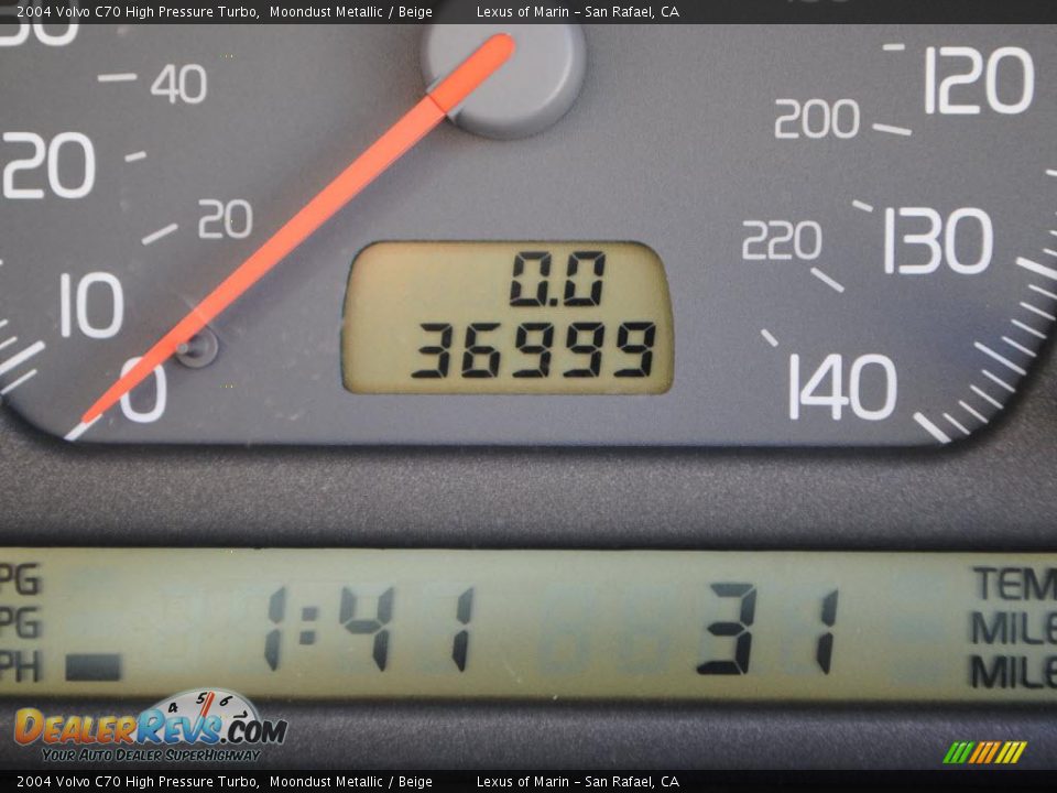 2004 Volvo C70 High Pressure Turbo Moondust Metallic / Beige Photo #13