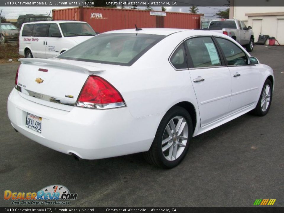 2010 Chevrolet Impala LTZ Summit White / Neutral Photo #7