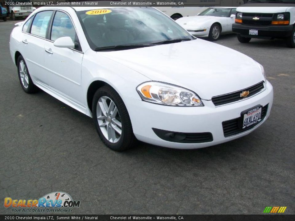 2010 Chevrolet Impala LTZ Summit White / Neutral Photo #9