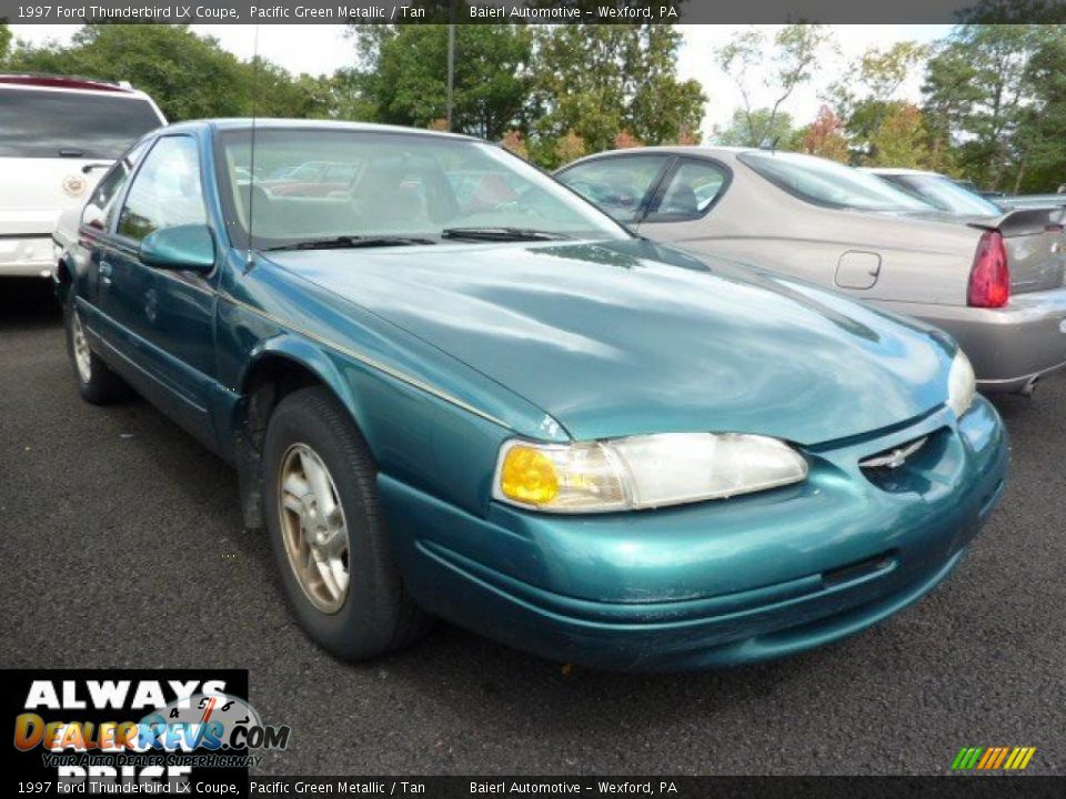 1997 Ford Thunderbird LX Coupe Pacific Green Metallic / Tan Photo #1