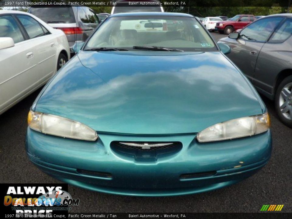 1997 Ford Thunderbird LX Coupe Pacific Green Metallic / Tan Photo #2