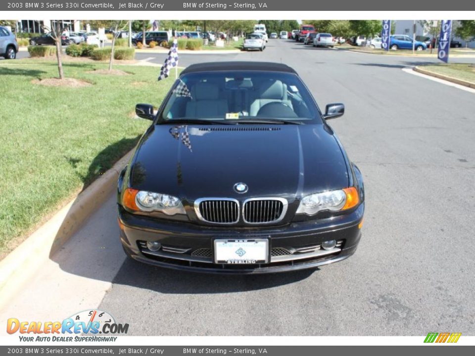 2003 BMW 3 Series 330i Convertible Jet Black / Grey Photo #1