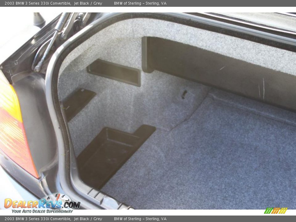 2003 BMW 3 Series 330i Convertible Jet Black / Grey Photo #16