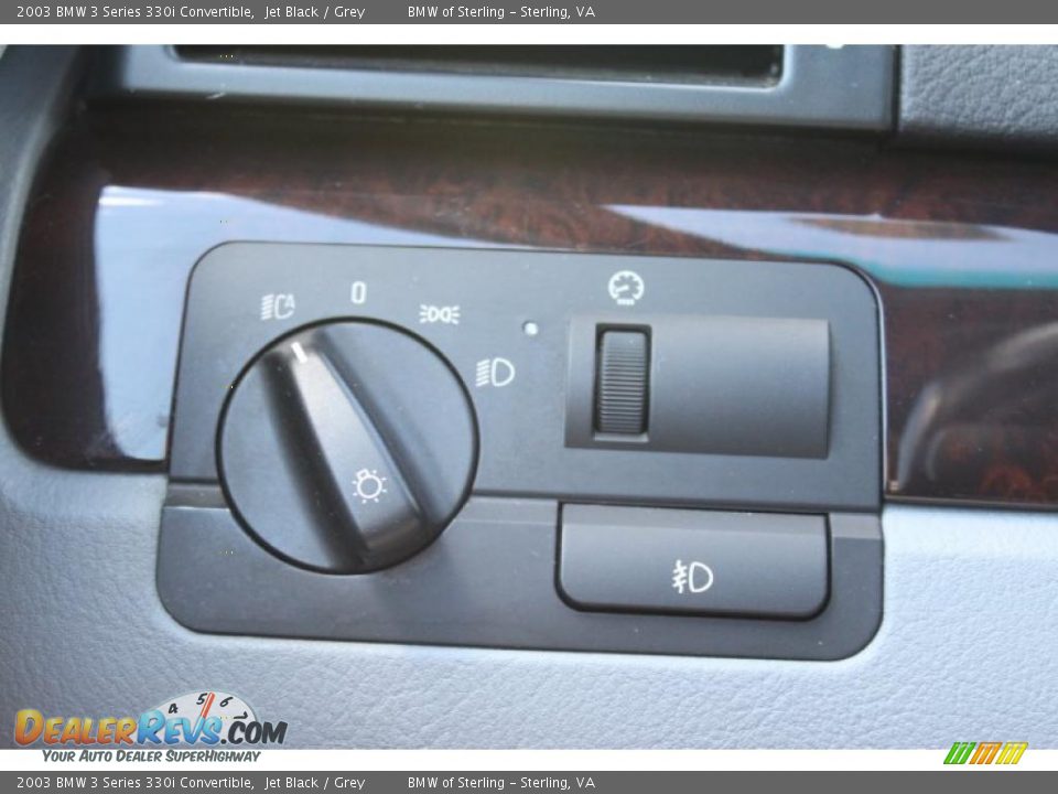 2003 BMW 3 Series 330i Convertible Jet Black / Grey Photo #20