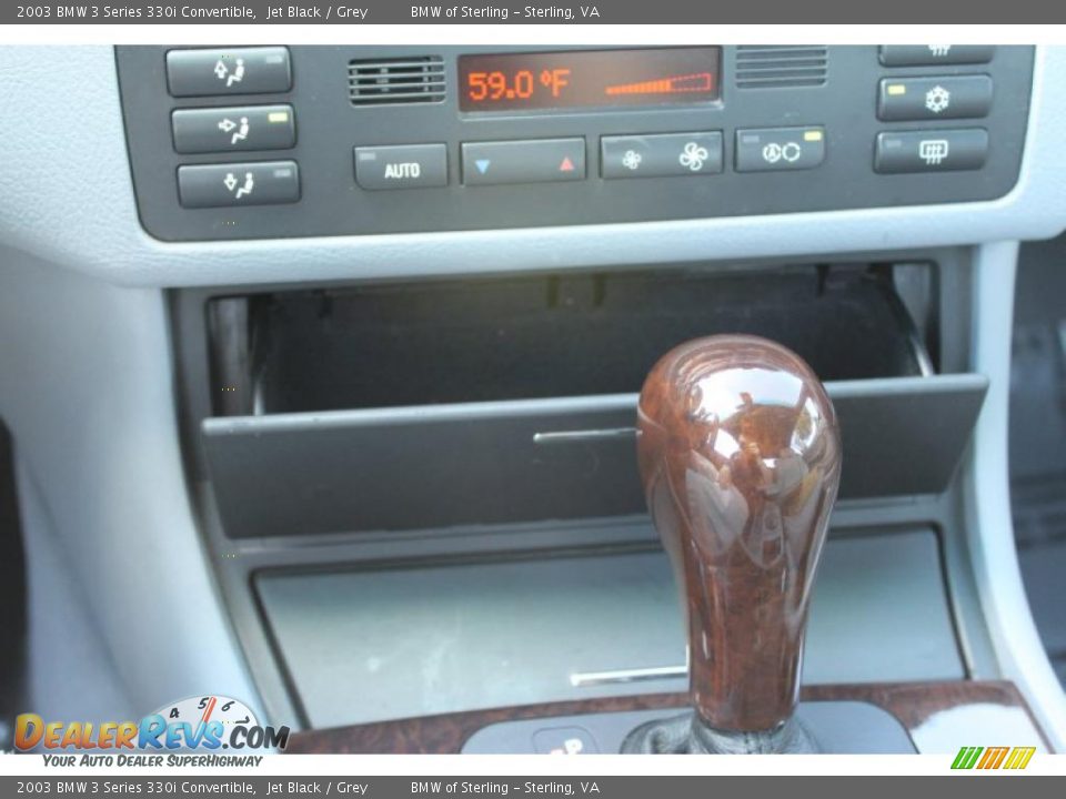 2003 BMW 3 Series 330i Convertible Jet Black / Grey Photo #28