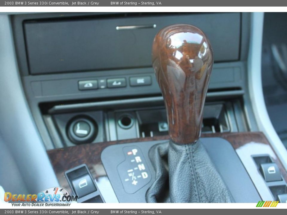 2003 BMW 3 Series 330i Convertible Jet Black / Grey Photo #29