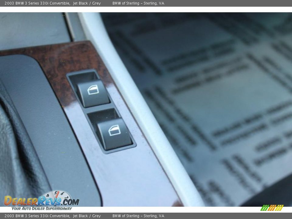 2003 BMW 3 Series 330i Convertible Jet Black / Grey Photo #31