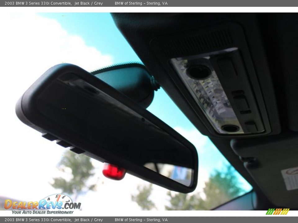 2003 BMW 3 Series 330i Convertible Jet Black / Grey Photo #34