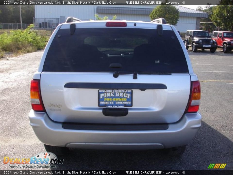 2004 Jeep Grand Cherokee Laredo 4x4 Bright Silver Metallic / Dark Slate Gray Photo #5