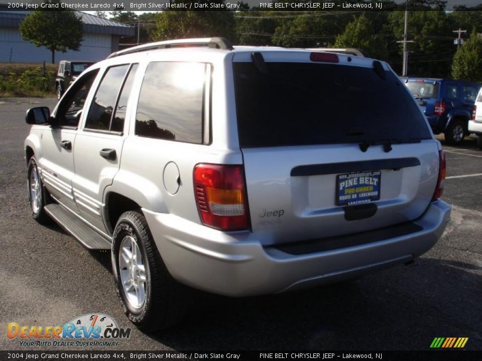 2004 Jeep Grand Cherokee Laredo 4x4 Bright Silver Metallic / Dark Slate Gray Photo #6