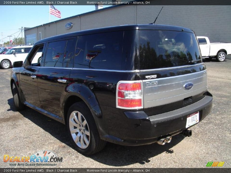 2009 Ford Flex Limited AWD Black / Charcoal Black Photo #3