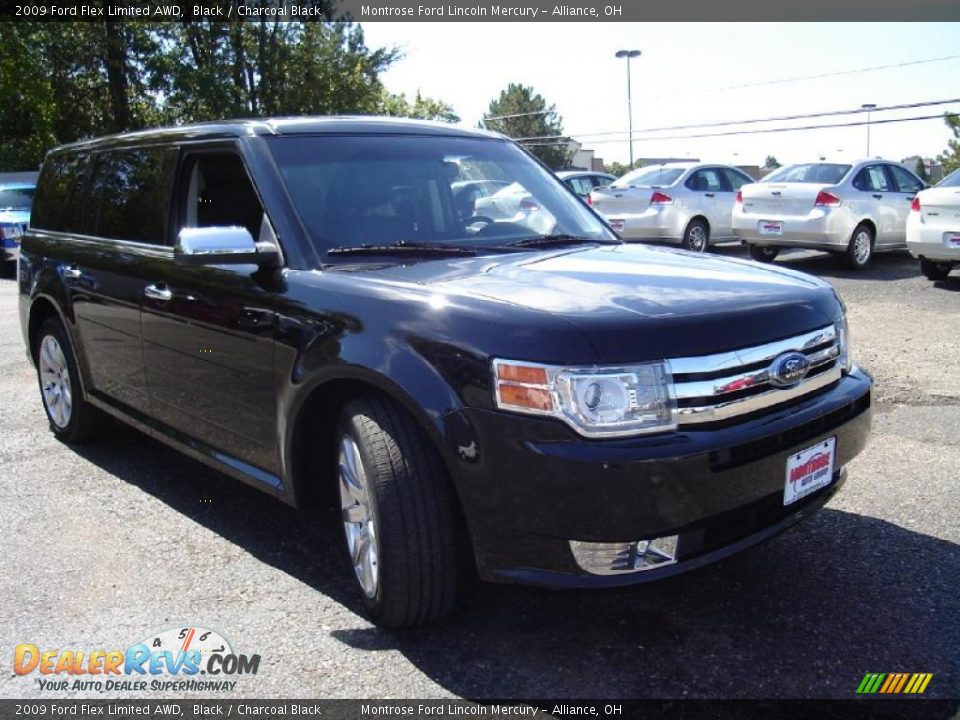 2009 Ford Flex Limited AWD Black / Charcoal Black Photo #7