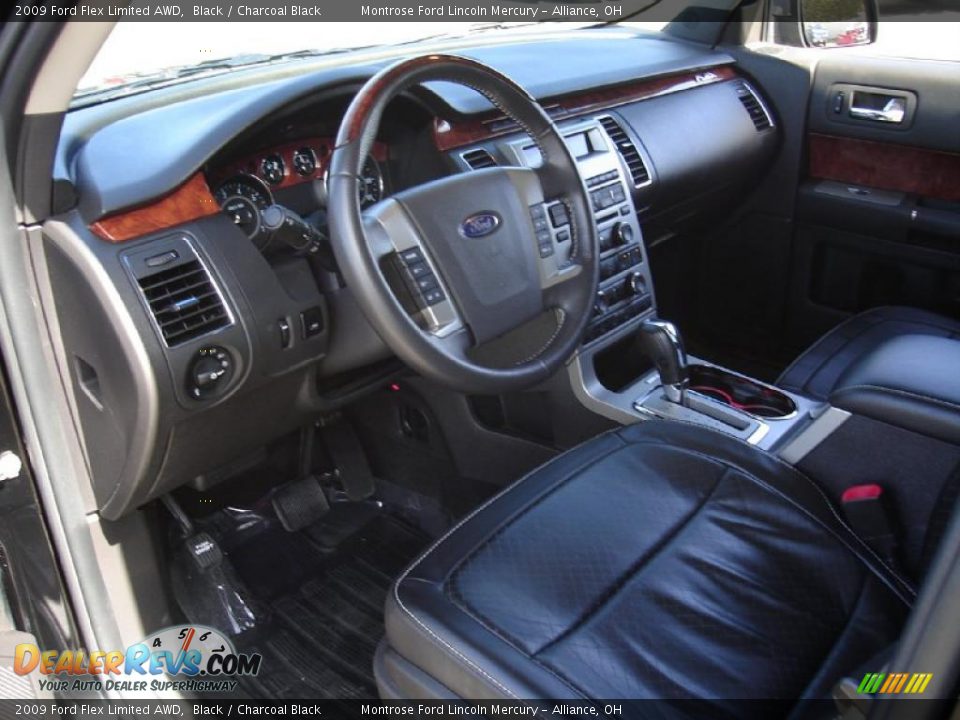 2009 Ford Flex Limited AWD Black / Charcoal Black Photo #24