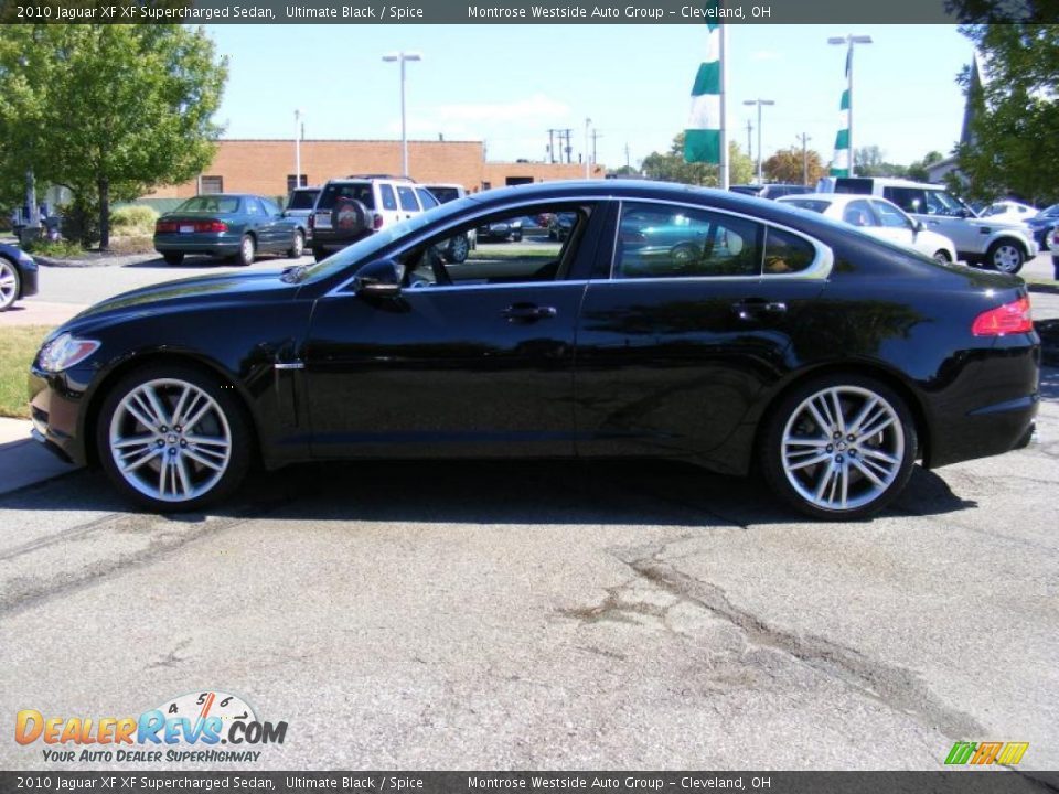 2010 Jaguar XF XF Supercharged Sedan Ultimate Black / Spice Photo #2
