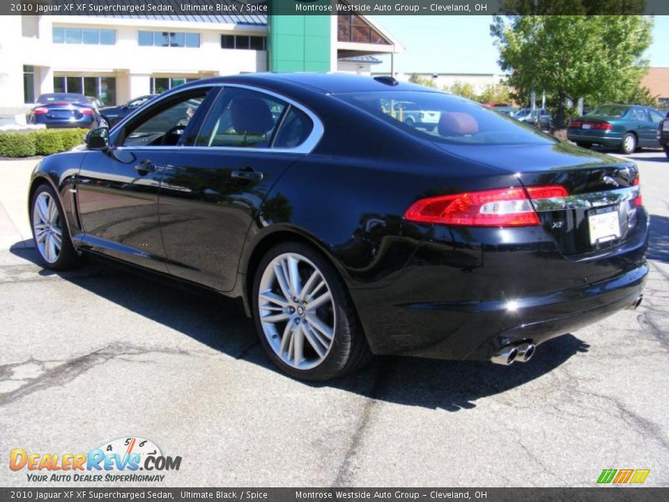 2010 Jaguar XF XF Supercharged Sedan Ultimate Black / Spice Photo #3