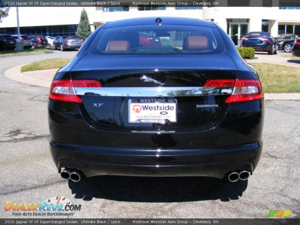 2010 Jaguar XF XF Supercharged Sedan Ultimate Black / Spice Photo #4