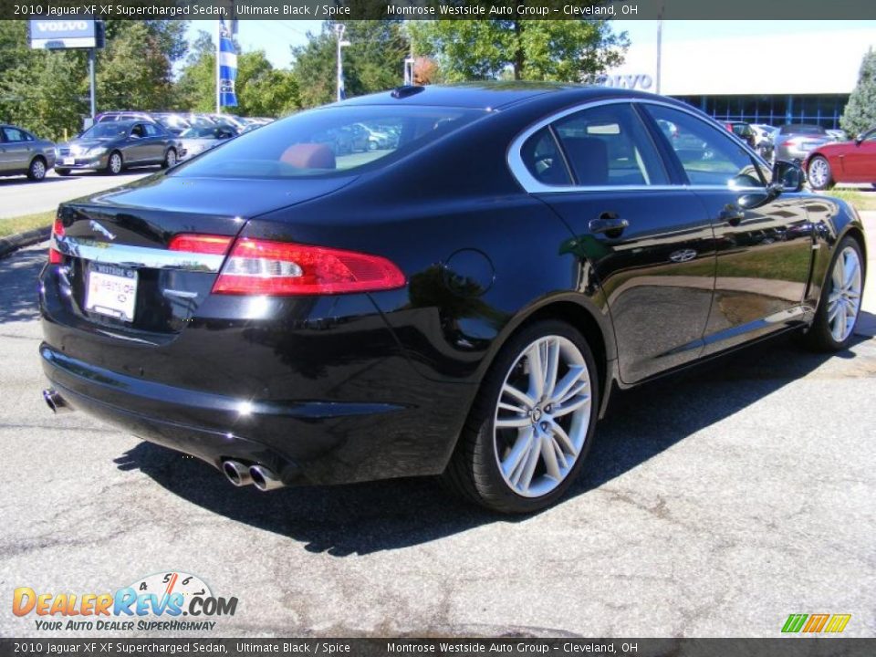 2010 Jaguar XF XF Supercharged Sedan Ultimate Black / Spice Photo #5