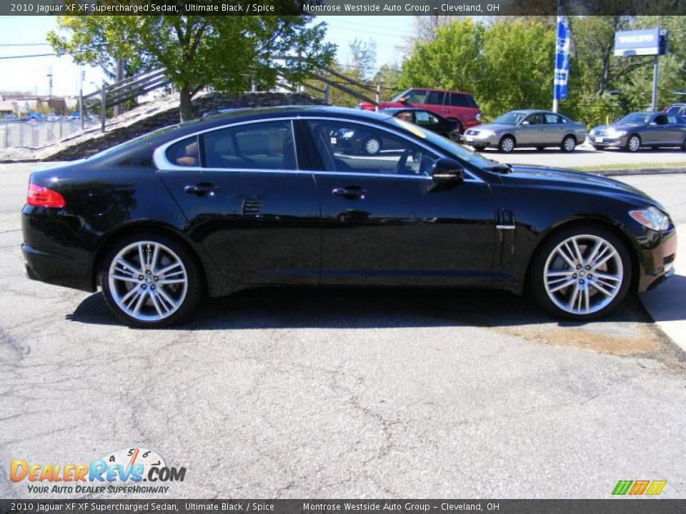 2010 Jaguar XF XF Supercharged Sedan Ultimate Black / Spice Photo #6