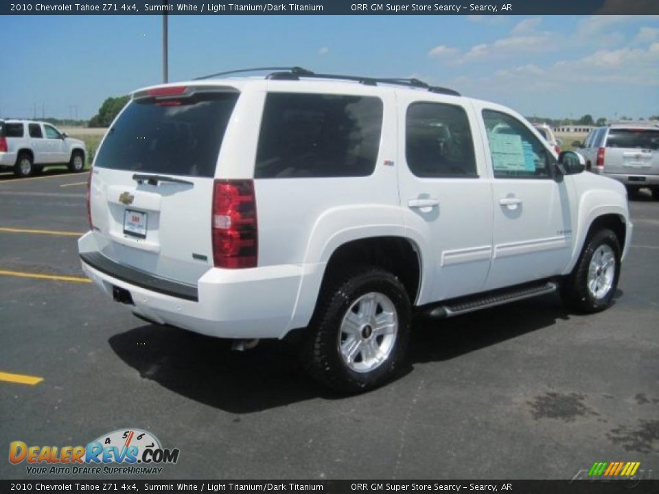 2010 Chevrolet Tahoe Z71 4x4 Summit White / Light Titanium/Dark Titanium Photo #4