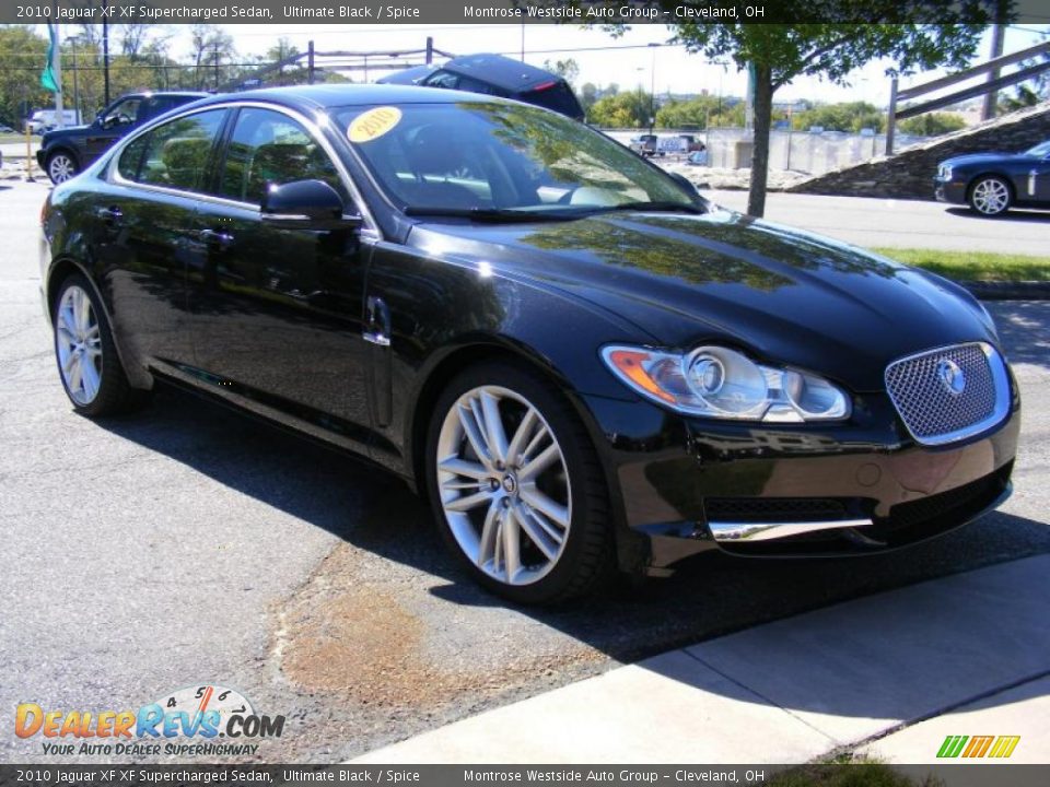 2010 Jaguar XF XF Supercharged Sedan Ultimate Black / Spice Photo #7