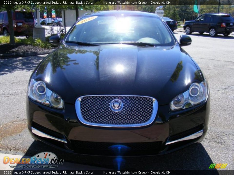 2010 Jaguar XF XF Supercharged Sedan Ultimate Black / Spice Photo #8