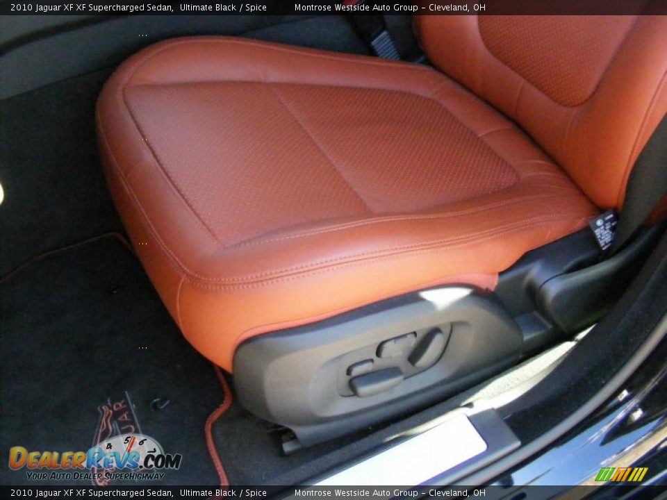 2010 Jaguar XF XF Supercharged Sedan Ultimate Black / Spice Photo #10