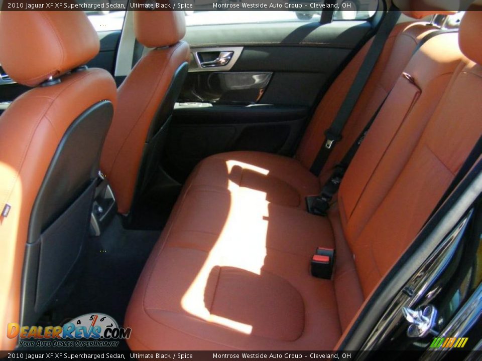 2010 Jaguar XF XF Supercharged Sedan Ultimate Black / Spice Photo #11