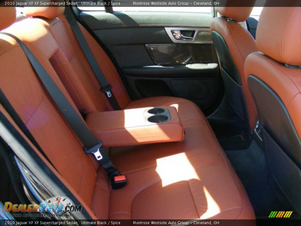 2010 Jaguar XF XF Supercharged Sedan Ultimate Black / Spice Photo #12