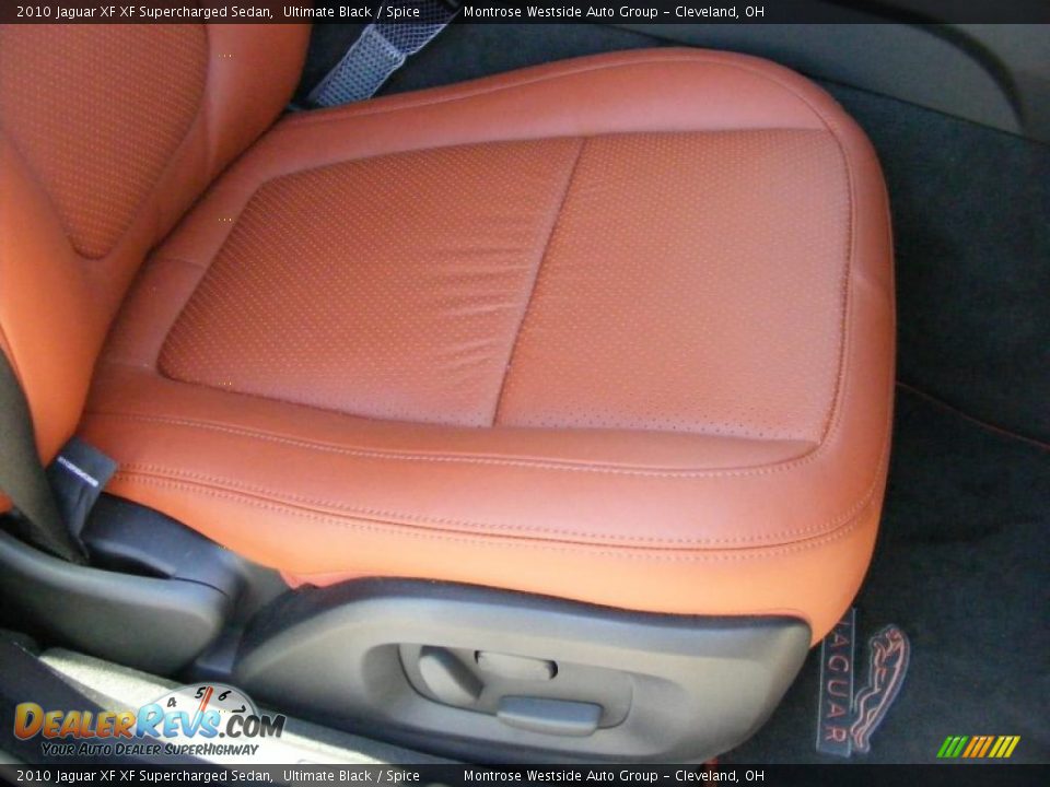 2010 Jaguar XF XF Supercharged Sedan Ultimate Black / Spice Photo #14