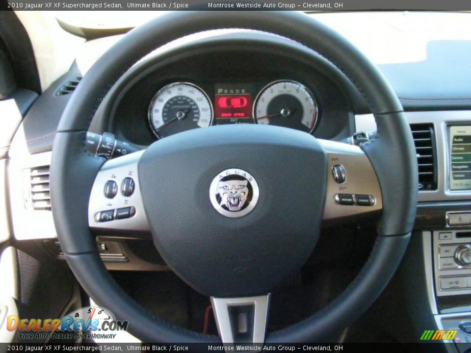 2010 Jaguar XF XF Supercharged Sedan Ultimate Black / Spice Photo #16